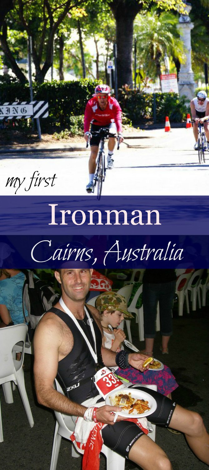 My first ironman triathlon in tropical Cairns Australia. Swim, ride and bike in Cairns and Port Douglas in tropical Far North Queensland