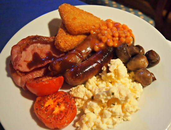 Traditional Full Englaish Breakfast. Food in the UK