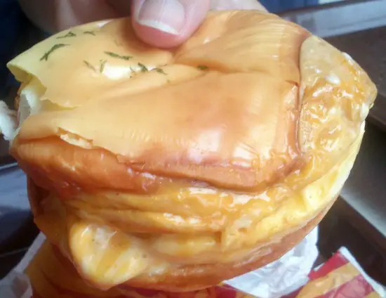 egg cheese burger kfc