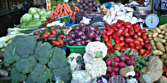 Antigua market, Fruit and vegetable stand