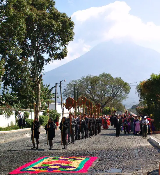 procession volcano