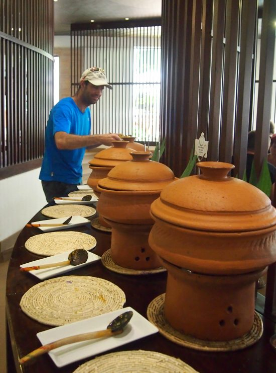 breakfast buffet in Sri Lanka. Breakfast dishes 