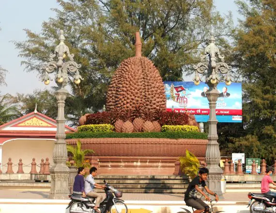 Sri Lankan Fruits. Durian. Durian, the king of fruits . In Kampot, Cambodia, it's so important and inspires such passion, that they built a durian statue.