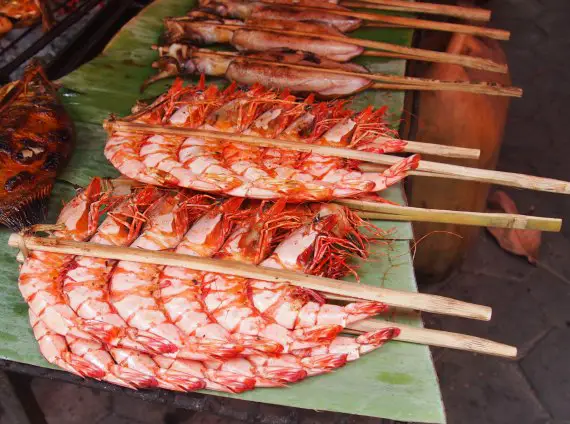 Monster prawns Kep Cambodia