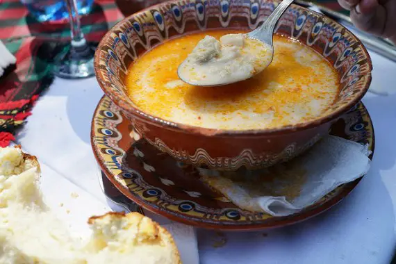 traditional tripe soup from the Balkans