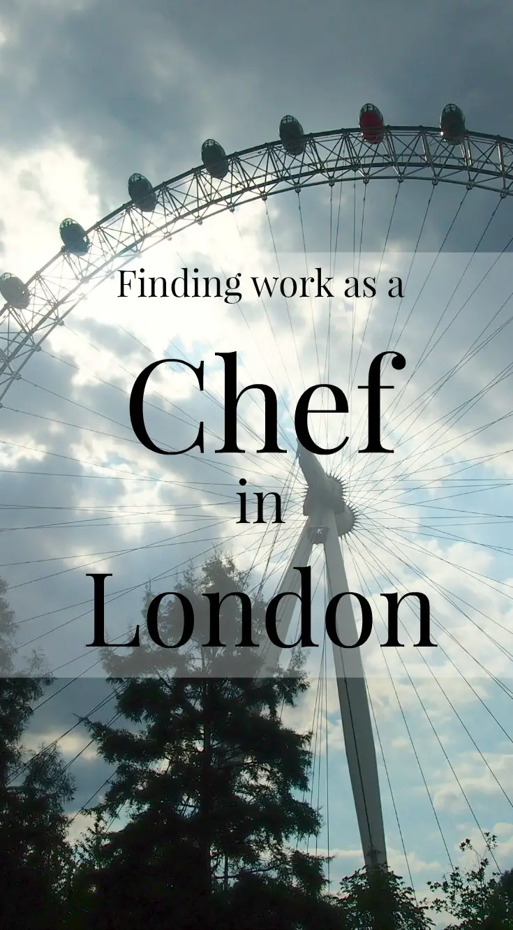 finding work as a chef in london