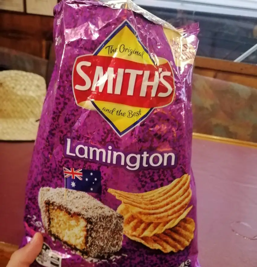 Traditional Aussie Food Lamingtons Smith's Crisps