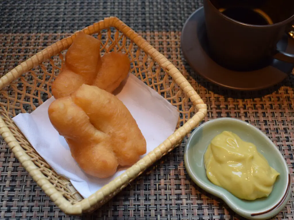 Thai night market food donuts