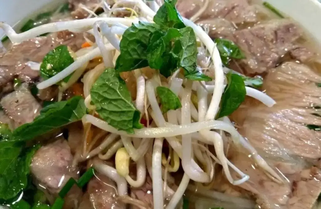 Vietnamese Pho Bo dish.