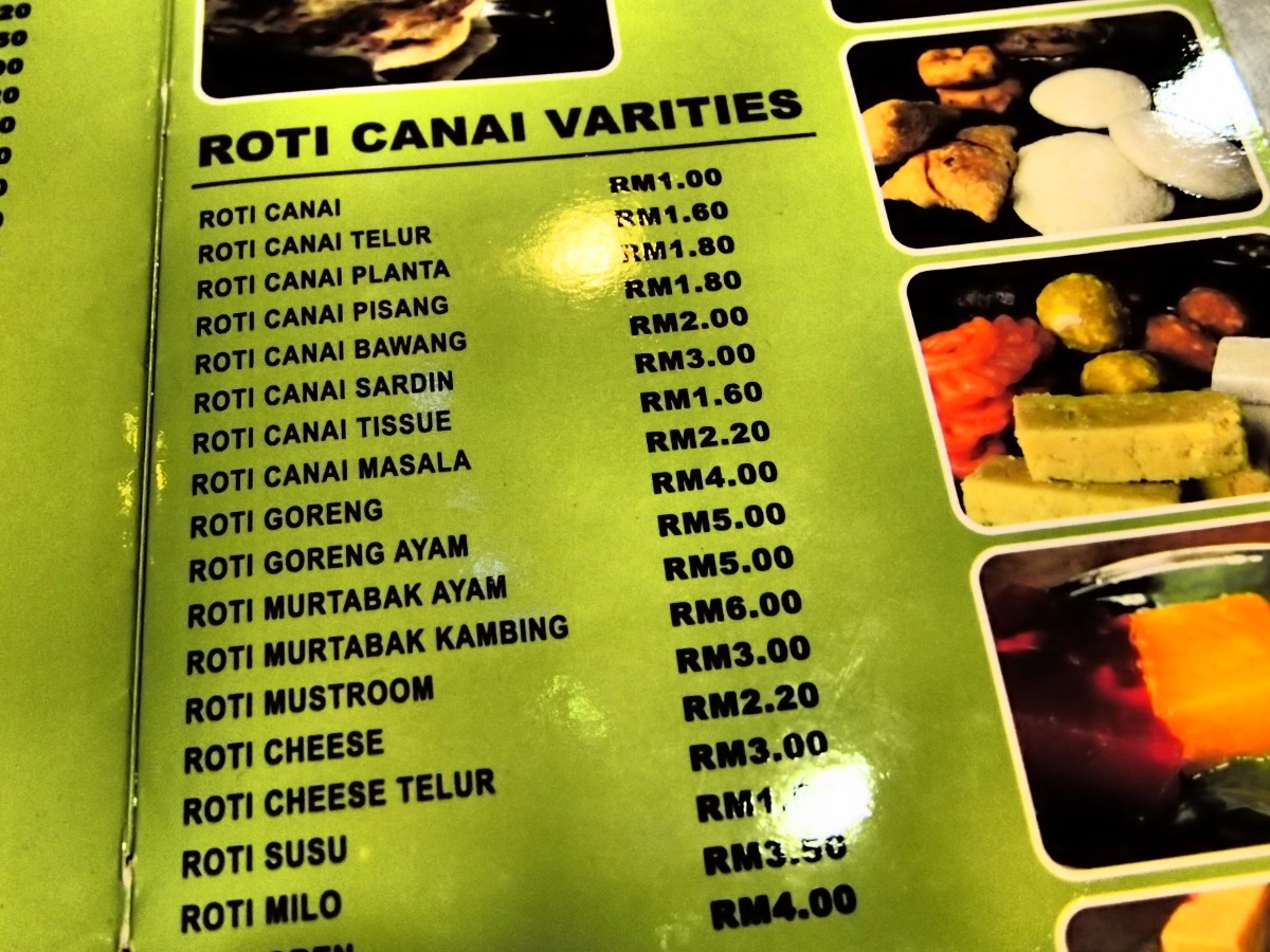 Roti Canai varieties
