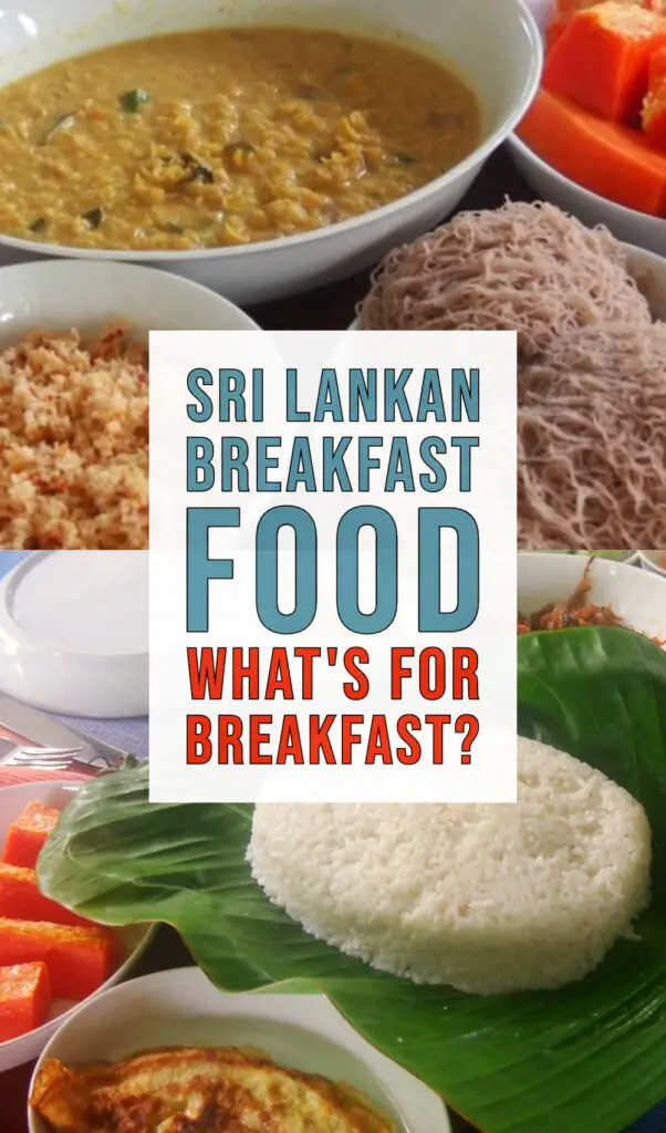 Sri Lankan Breakfast Food, Breakfast in Sri Lanka