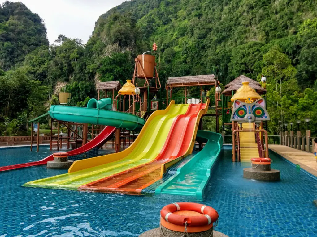 Water play at Lost World of Tambun park Malaysia