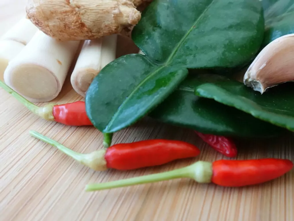 Home grown Thai food ingredients