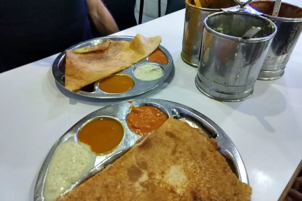 Indian breakfast in Malaysia