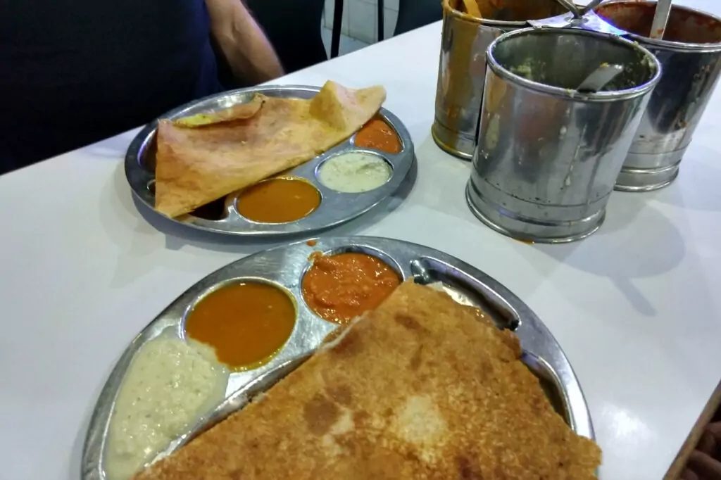 Indian breakfast in Malaysia